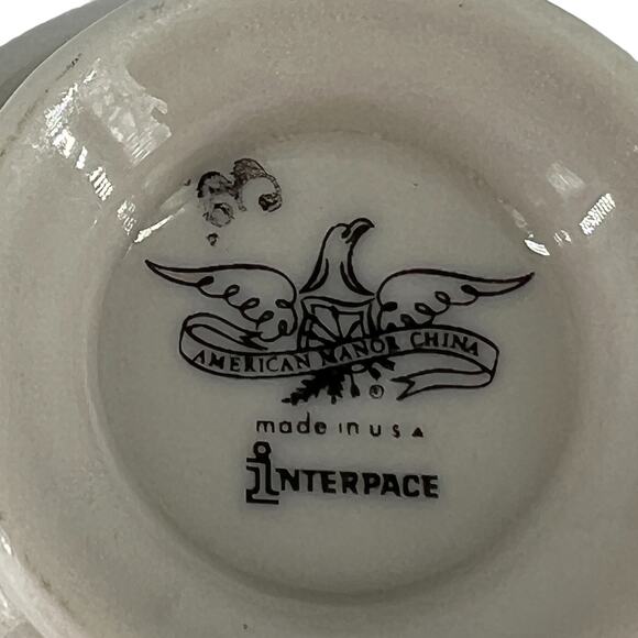 American Manor Shenango Templar Ivory Gold Rim Demitasse Teacups Elegant Vintage - Picture 12 of 15